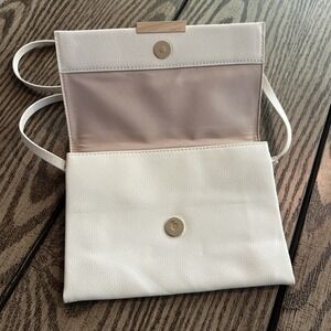 H&M Small Purse Handbag Pebble White / Ivory‎ Textured
